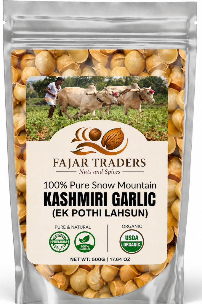 FAJAR MOUNTAIN GARLIC|KASHMIRI MOUNTAIN GARLIC|500G|