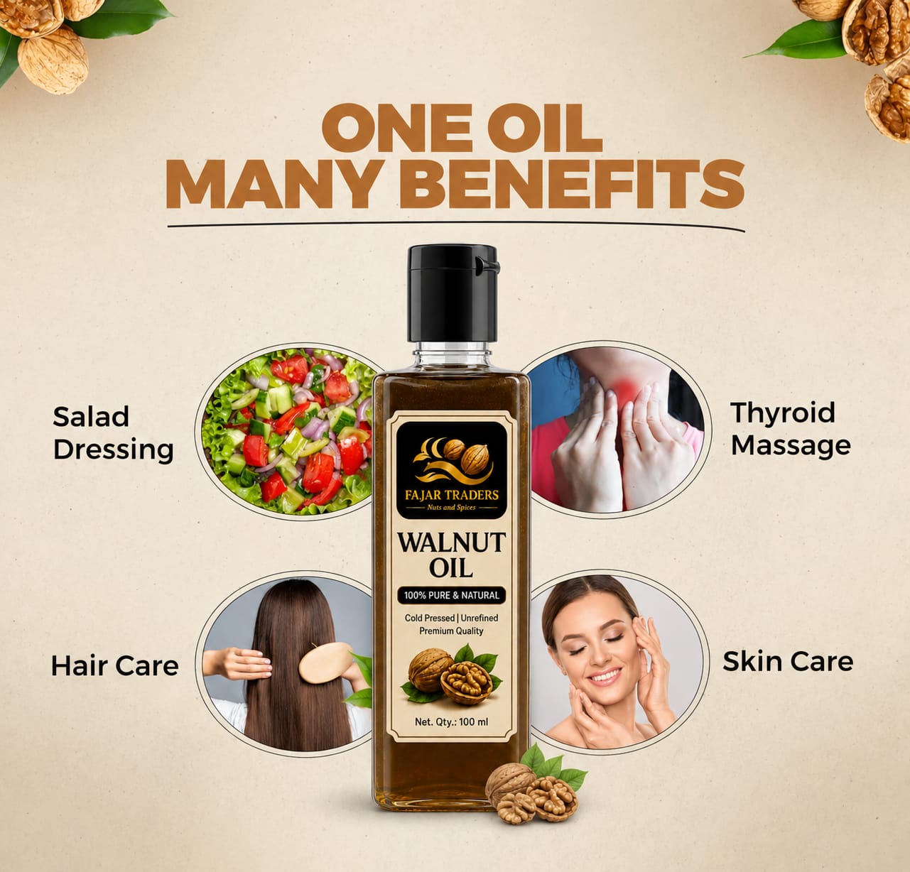 WALNUT OIL|100ML|FAJAR WALNUT OIL - Image 3