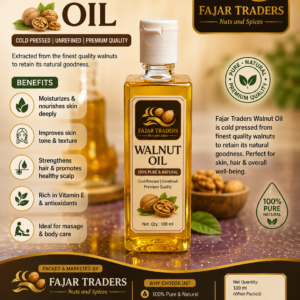WALNUT OIL|100ML|FAJAR ALMOND OIL